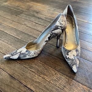 Snakeskin Printed Heels